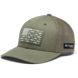 Columbia Unisex Adult PFG Logo Mesh Ball Cap(Cypress/Bass Flag)