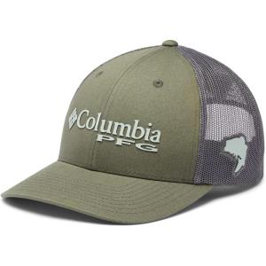 Columbia Unisex Adult PFG Logo Mesh Ball Cap(Cypress/Cool Green/Bass)
