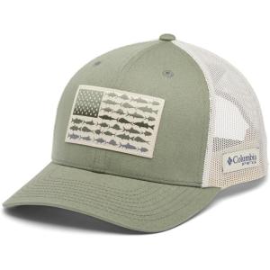 Columbia Unisex Adult PFG Logo Mesh Ball Cap(Cypress/Fossil)