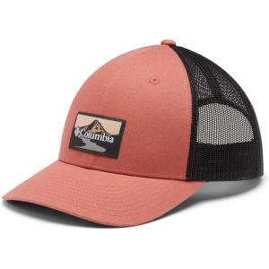 Columbia Unisex Adult PFG Logo Mesh Ball Cap(Dark Coral/Shark Peak2river)