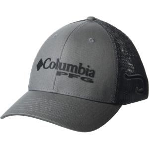 Columbia Unisex Adult PFG Logo Mesh Ball Cap(Deep Marine/Laser Lemon)