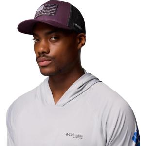 Columbia Unisex Adult PFG Logo Mesh Ball Cap(Dusty Purple)