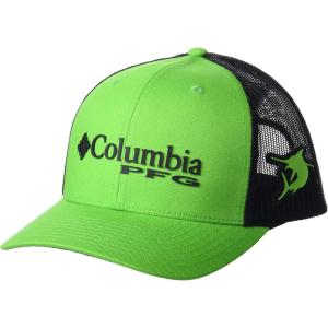 Columbia Unisex Adult PFG Logo Mesh Ball Cap(Green Mamba/Black)