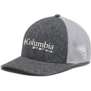 Columbia Unisex Adult PFG Logo Mesh Ball Cap(Grill Heather/Cool Grey)