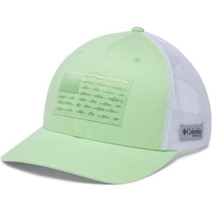 Columbia Unisex Adult PFG Logo Mesh Ball Cap(Key West/White/Fish Flag)