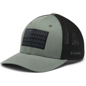 Columbia Unisex Adult PFG Logo Mesh Ball Cap(Metal/Black)