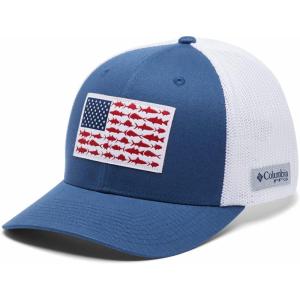 Columbia Unisex Adult PFG Logo Mesh Ball Cap(Night Tide/White)
