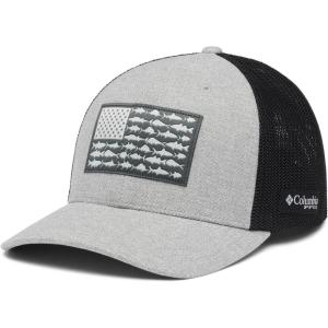 Columbia Unisex Adult PFG Logo Mesh Ball Cap(Olive Green/Collegiate Navy)