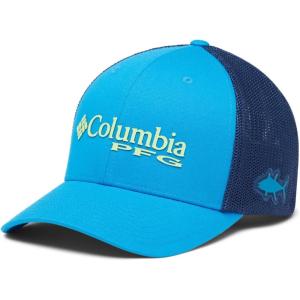 Columbia Unisex Adult PFG Logo Mesh Ball Cap(Pool/Carbon)