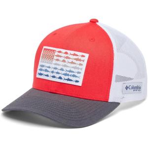 Columbia Unisex Adult PFG Logo Mesh Ball Cap(Red Spark/Shark)