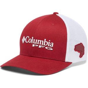 Columbia Unisex Adult PFG Logo Mesh Ball Cap(Salmon)