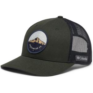 Columbia Unisex Adult PFG Logo Mesh Ball Cap(Spruce/Dark Nocturnal Mt Hood Patch)