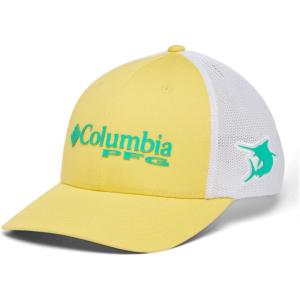 Columbia Unisex Adult PFG Logo Mesh Ball Cap(Sun Glow  Electric Turquoise  Marlin)