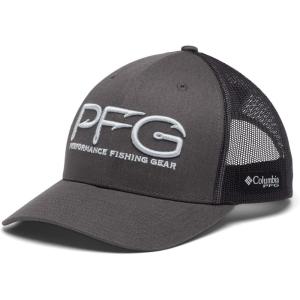 Columbia Unisex PFG Fischflagge Mesh Ballkappe – Hoch Cap(Black)