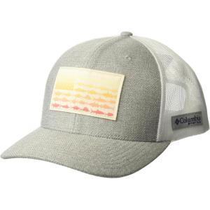 Columbia Unisex PFG Fischflagge Mesh Ballkappe – Hoch Cap(Cool Grey Heather  White  Fish Flag)