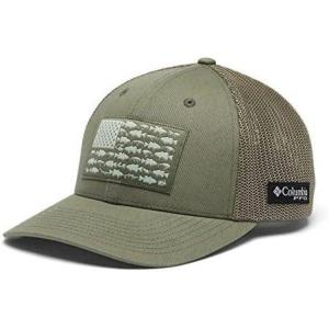Columbia Unisex PFG Fischflagge Mesh Ballkappe – Hoch Cap(Cypress/Bass Flag)