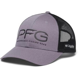 Columbia Unisex PFG Fischflagge Mesh Ballkappe – Hoch Cap(Grill Heather/Black)