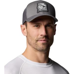 Columbia Unisex-Adult PFG Patch Mesh Ball Cap(City Grey/Sunset Fish)