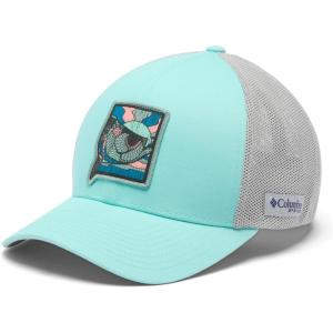 Columbia Unisex-Adult PFG Patch Mesh Ball Cap(Gulf Stream/Cool Grey/Sunset Fish)