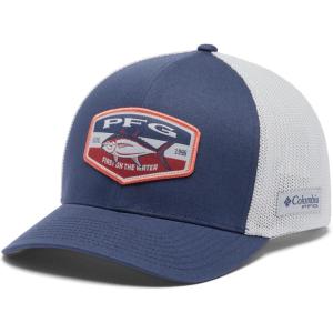 Columbia Unisex-Adult PFG Patch Mesh Ball Cap(Nocturnal/Cool Grey/Big Badge Tuna)