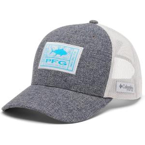 Columbia Unisex-Adult PFG Patch Mesh Snap BackCap(Grill Heather/Cool Grey/on the Line Tuna)