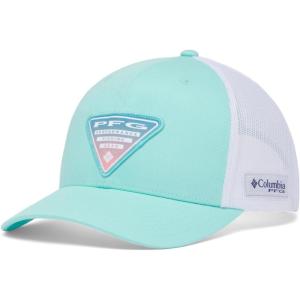 Columbia Unisex-Adult PFG Patch Mesh Snap BackCap(Gulf Stream/White/Triangle Gradient)