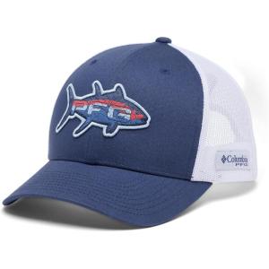 Columbia Unisex-Adult PFG Patch Mesh Snap BackCap(Nocturnal/White/Tuna)