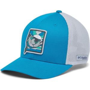 Columbia Unisex-Child Junior Mesh Ball Cap(Blue Echo/Cool Grey/Sunset Fish)