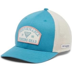 Columbia Unisex-Child Junior Mesh Ball Cap(Canyon Blue/Fossil/Pfg Arch 1995)
