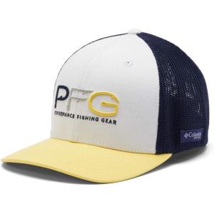 Columbia Unisex-Child Junior Mesh Ball Cap(White/Collegiate Navy/Pfg Hook)