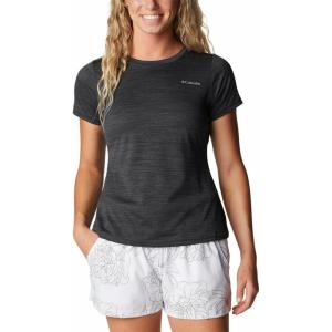 Columbia Womens Alpine Chill Zero Short Sleeve TeeT-Shirt(Black Heather)