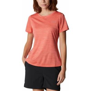 Columbia Womens Alpine Chill Zero Short Sleeve TeeT-Shirt(Red Hibiscus Heather)