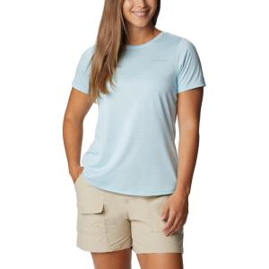 Columbia Womens Alpine Chill Zero Short Sleeve TeeT-Shirt(Spring Blue Heather)