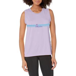 Columbia Womens Fork Stream Graphic Tank(Purple Tint/Inverted Band Graphic)