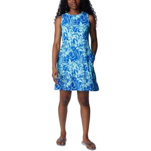 Columbia Womens Freezer Tank Dress(Blue Macaw Palmtropics)