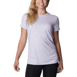 Columbia Womens Leslie Falls Short Sleeve(Purple Tint)