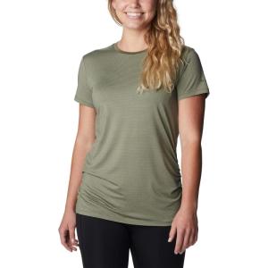 Columbia Womens Leslie Falls Short Sleeve(Stone Green)