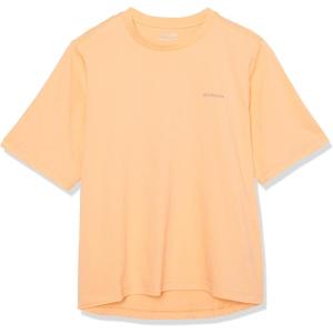 Columbia Womens North Cascades Graphic Short Sleeve Tee(Peach/Hike Np Graphic)
