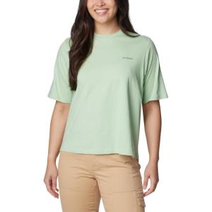 Columbia Womens North Cascades Graphic Short Sleeve Tee(Sage Leaf/Simple Gorge)