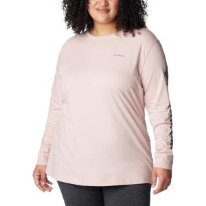 Columbia Womens North Cascades Long Sleeve Tee(Dusty Pink  Night Wave Gem Columbia)