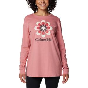 Columbia Womens North Cascades Long Sleeve Tee(Pink Agave/Floral Groove)