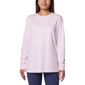 Columbia Womens North Cascades Long Sleeve Tee(Pink Dawn/Linear Drifts)