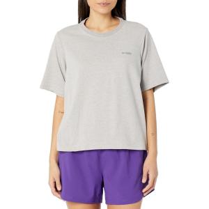 Columbia Womens North Cascades Relaxed Tee(Columbia Grey Heather/Fish Friends Flag)