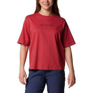 Columbia Womens North Cascades Relaxed Tee(Daredevil/Gem Columbia)