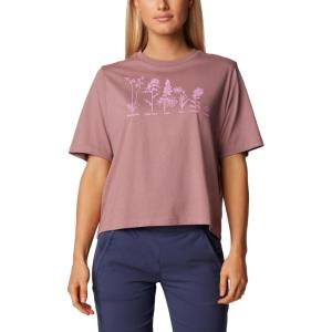 Columbia Womens North Cascades Relaxed Tee(Fig/Floral Friends)