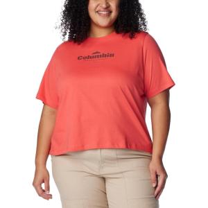 Columbia Womens North Cascades Relaxed Tee(Juicy/Elevated High)