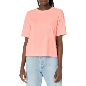 Columbia Womens North Cascades Relaxed Tee(Light Coral/Panga Palms Graphic)