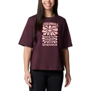 Columbia Womens North Cascades Relaxed Tee(Moonvista/Floral Groove)
