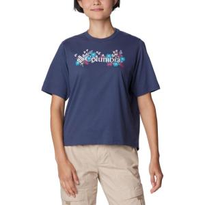 Columbia Womens North Cascades Relaxed Tee(Nocturnal/Branded Bouquet)