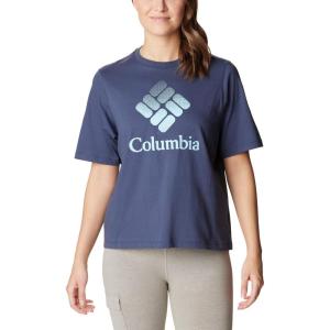 Columbia Womens North Cascades Relaxed Tee(Nocturnal/Csc Stacked Gradient Graphic)